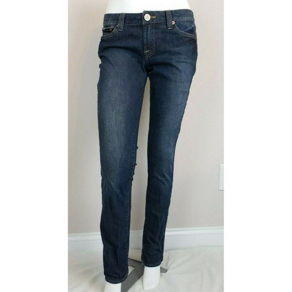 Lucky Brand Jeans Lody Straight Leg 4 27 Low Rise Medium Dark Wash - Picture 3 of 8
